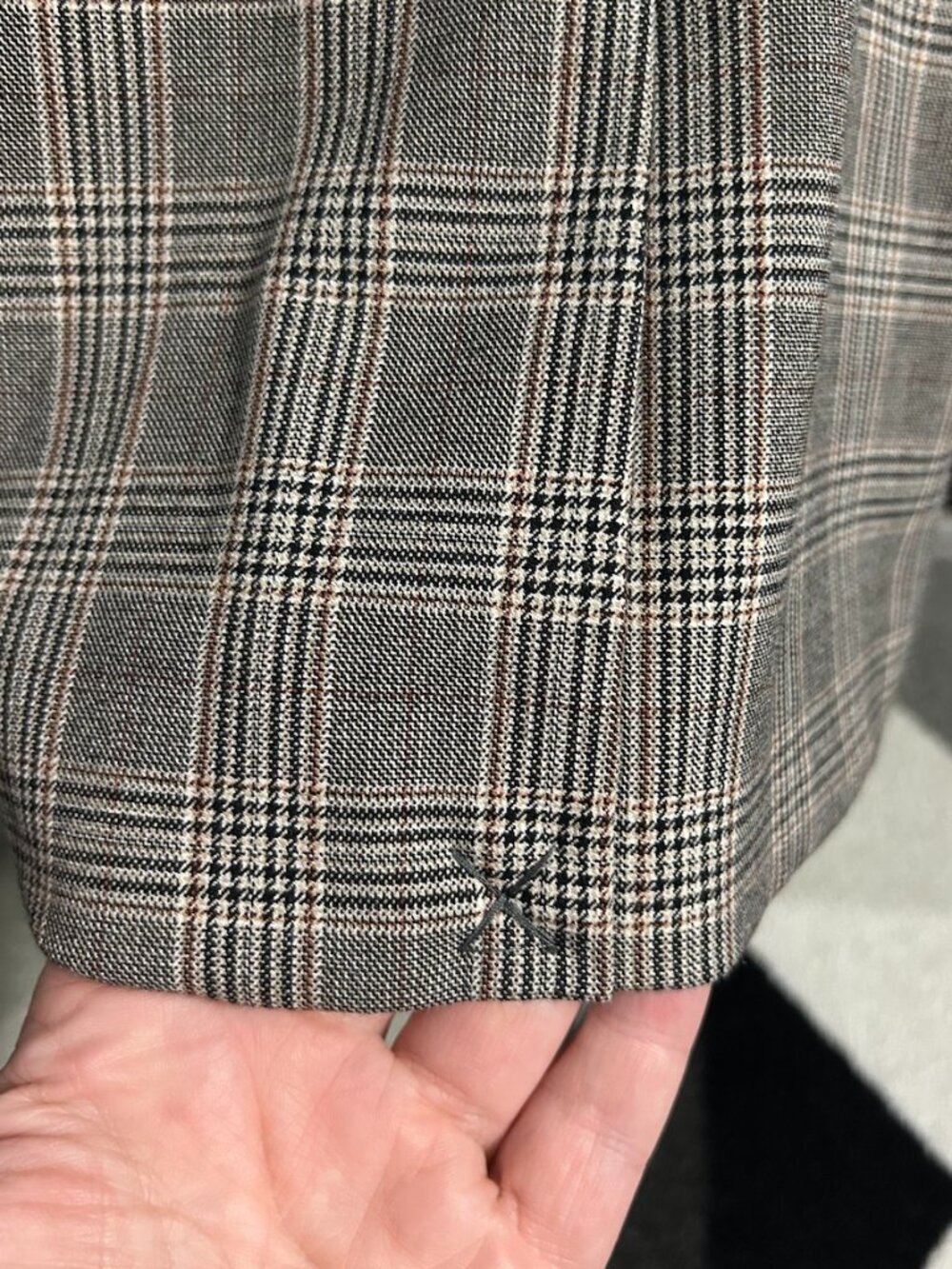 Rachel Zoe Plaid Double Breasted OPEN FRONT Blazer Office Academia Women's S - Picture 10 of 12